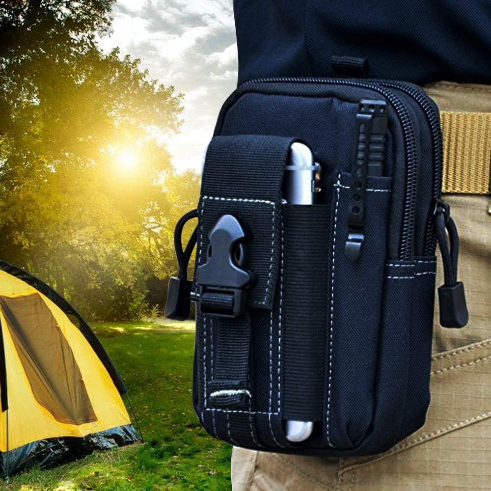 Tool Bag - 戦術的なモールベルトポーチ軍事ウエストバッグ EDC ツールオーガナイザー電話ホルスターホルダー男性用屋外ハイキングキャンプ狩猟ギア