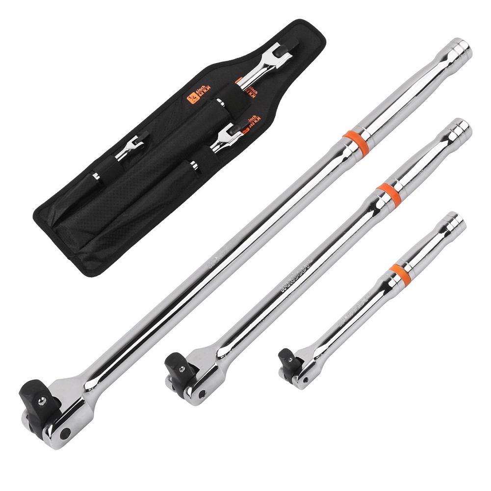 Hand Tools And Workshop Equipment - 3本セット、F字型レンチ、クロムバナジウム鋼製、24インチ、滑り止めグリップ付き、ワークショップ用機器の修理に。