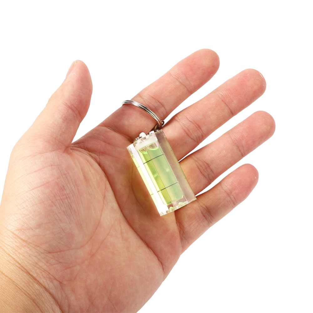Spirit Level - 5 個の耐久性のあるミニ水準器ポケットサイズの精密ツール液体レベルインジケーターグリーンバブルレベル建設