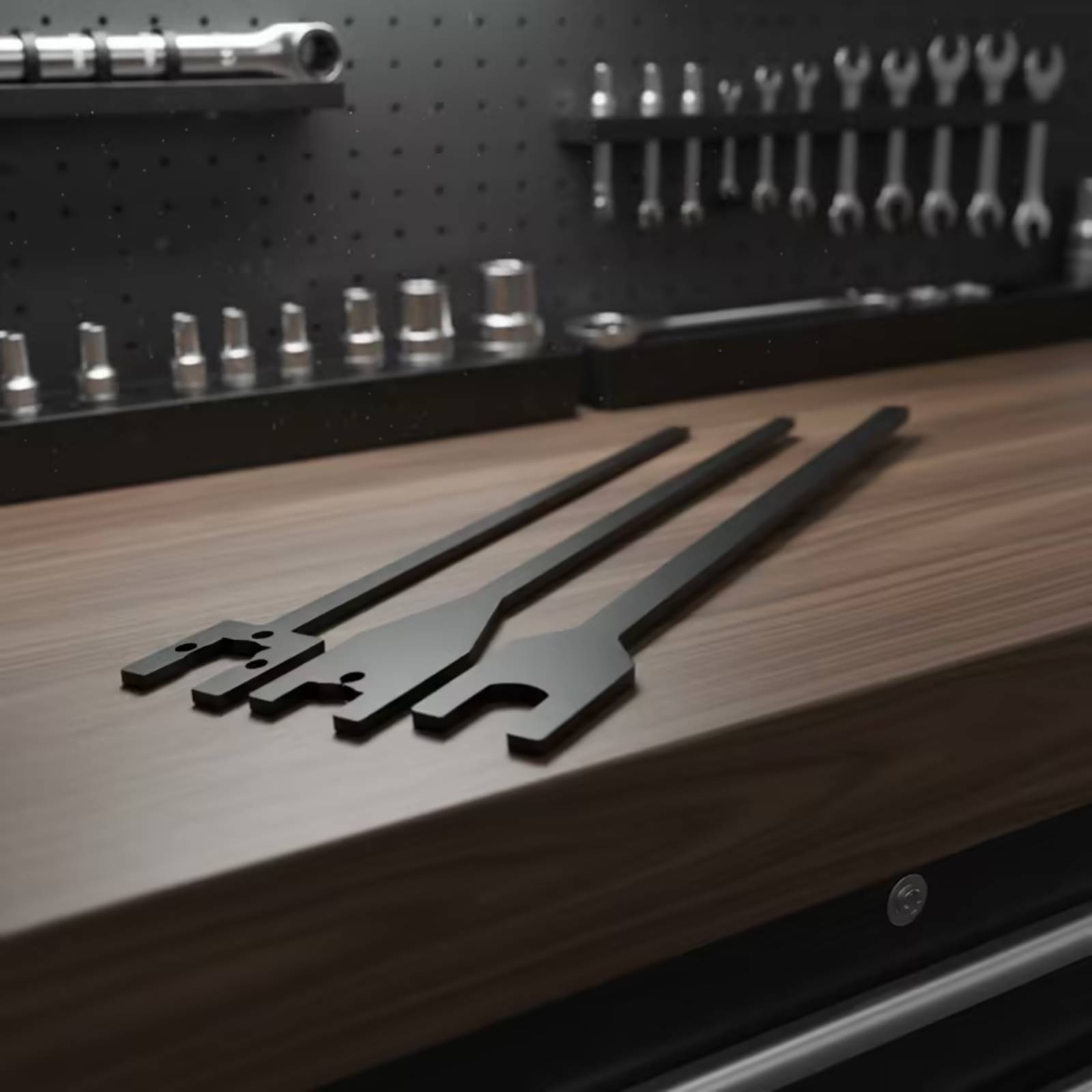 Wrench Set - 3ピースファンクラッチレンチセット 薄型ファンクラッチレンチスパナ 自動車修理レンチ 炭素鋼 メカニック、エンジンベイ用