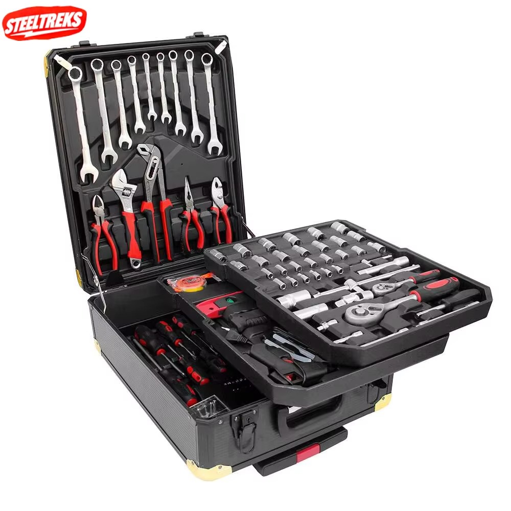 Tool Set - 399点入り マニュアルOEM CR-V車修理工具セット、大型両口レンチとハードケース付き