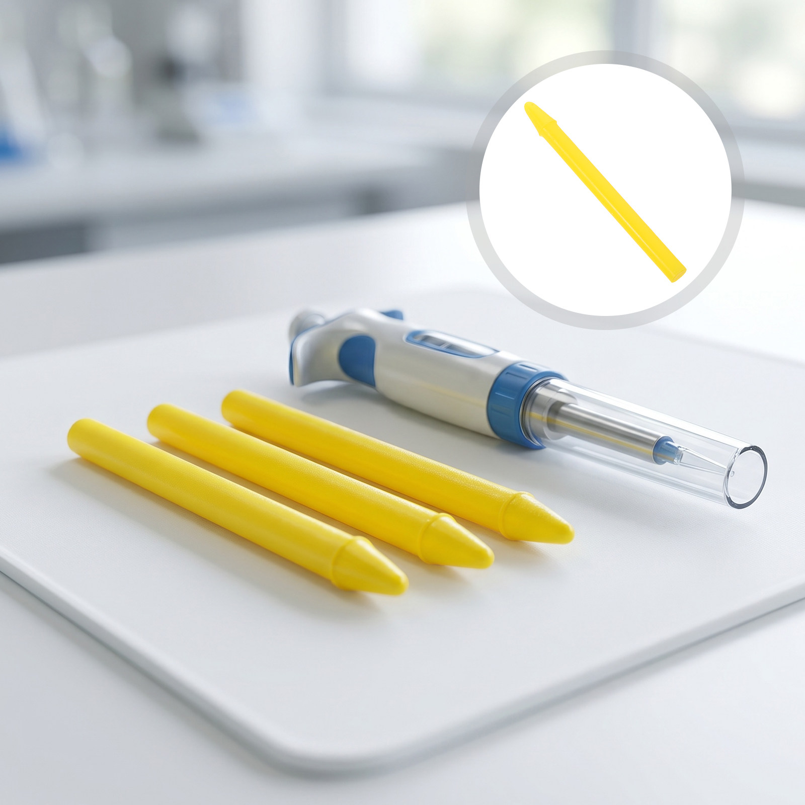 Tools Youtube - 1.5mlマイクロ遠心管用プラスチック製乳鉢（30個入り）、黄色の研磨棒、円錐形底、実験用組織粉砕ツール、科学用。