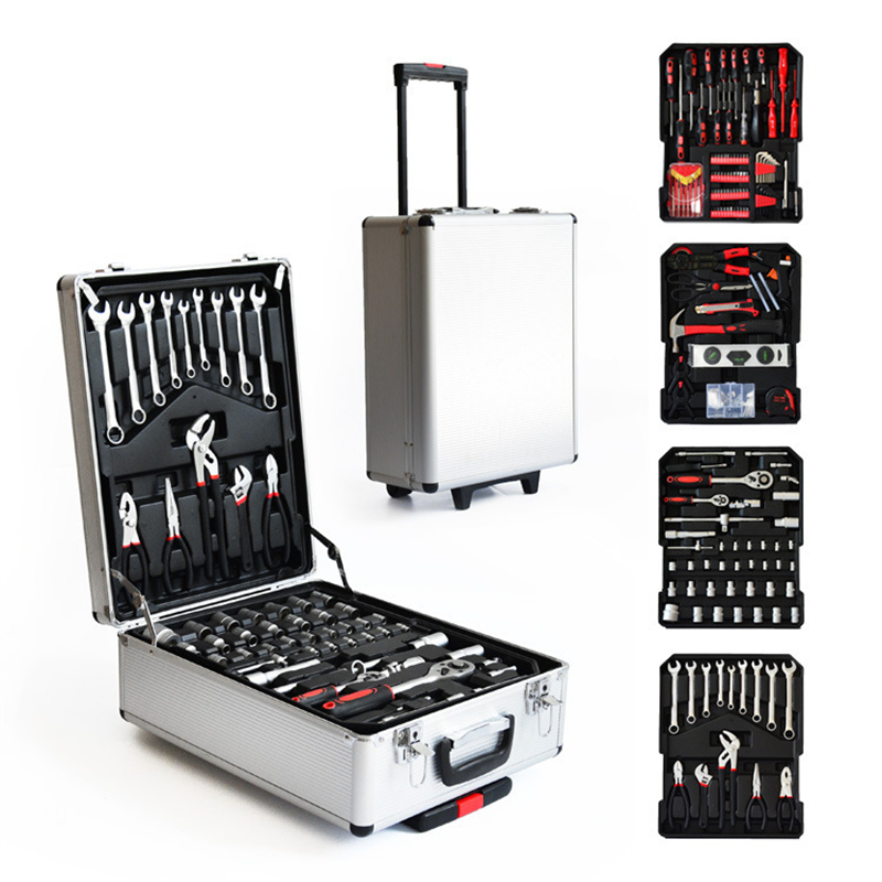 186ピース アルミケース入り トロリー式 メカニック 自動 - Tool Set のレビューと価格