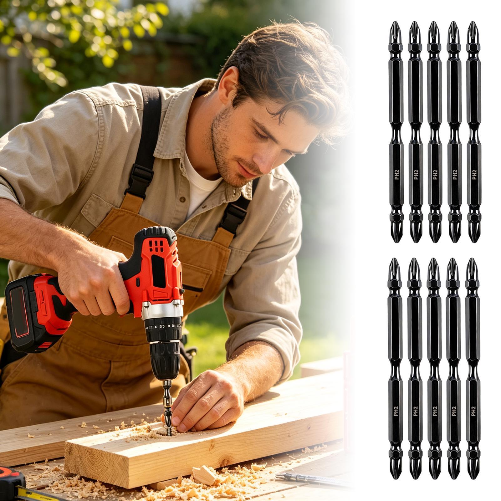磁気ドリルビット両端フライス加工磁気ドライバーヘッドキット精 - Screwdriver Set のレビューと価格