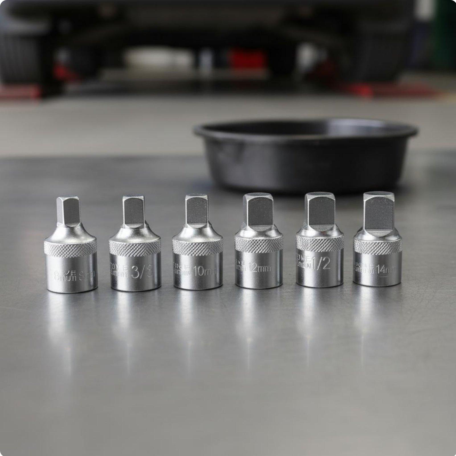 クロムバナジウム製レンチソケットセット。高強度で、角型プラグ - Socket Wrench のレビューと価格