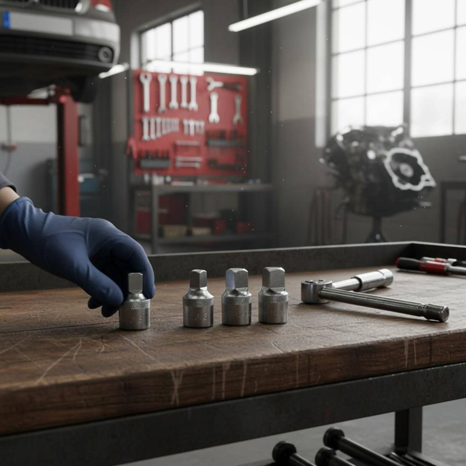 クロムバナジウム製レンチソケットセット。高強度で、角型プラグ - Socket Wrench のレビューと価格