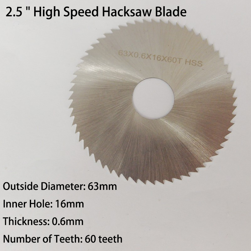 高速鋸刃,2.5インチ,63mm合金,ダイヤモンドチップ,樹 - Hacksaw のレビューと価格