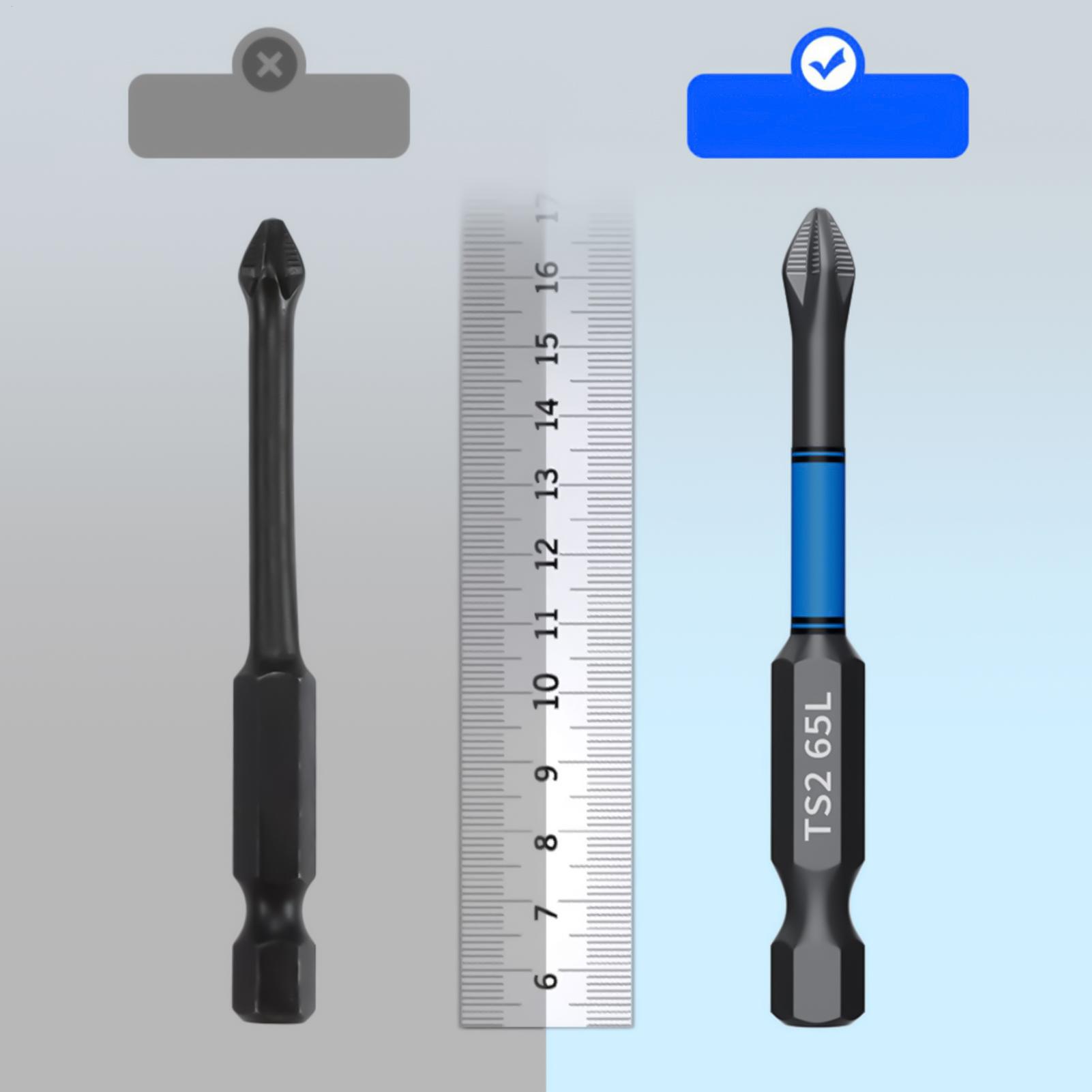 ドリルドライバービットセット 6 ピース磁気ヘビーデューティ - Tool Set のレビューと価格