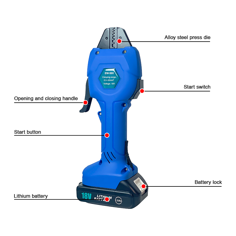 EW-50X 充電式圧着工具電動冷圧着工具小型電動端子プライ - Pliers のレビューと価格
