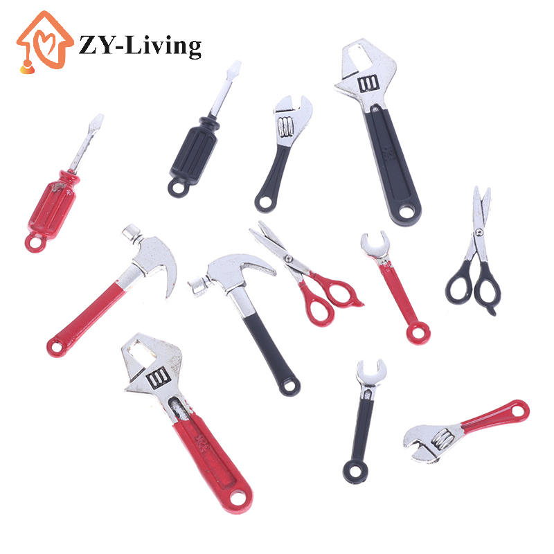 6 ピース/セットドールハウスミニ修理キットアクセサリーハン - Wrench Set のレビューと価格